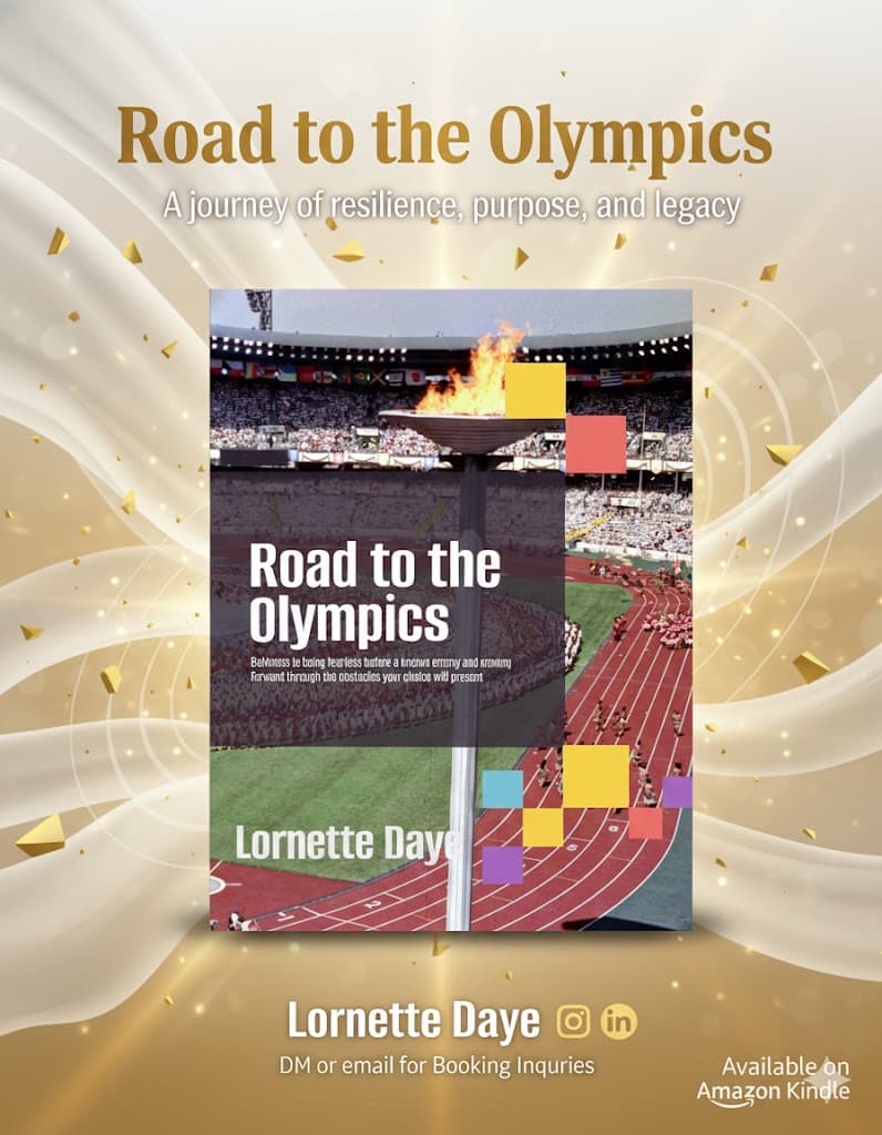 Road to the Olympics book cover artwork, cropped to focus on the book.