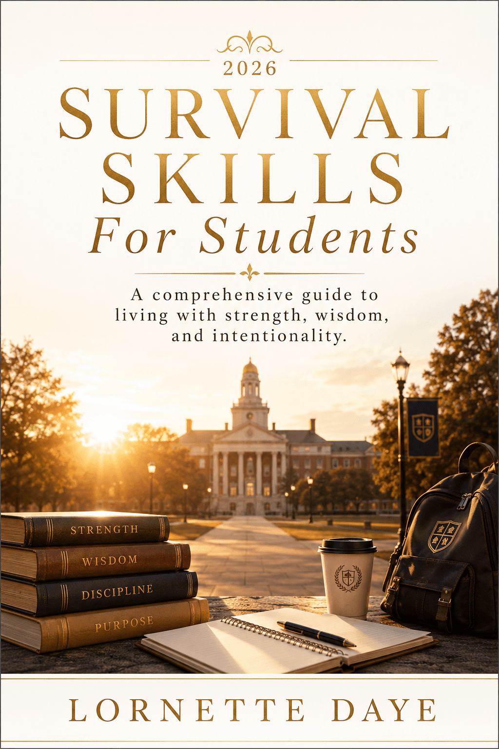 2026 Survival Skills for Students book cover artwork by Lornette Daye.