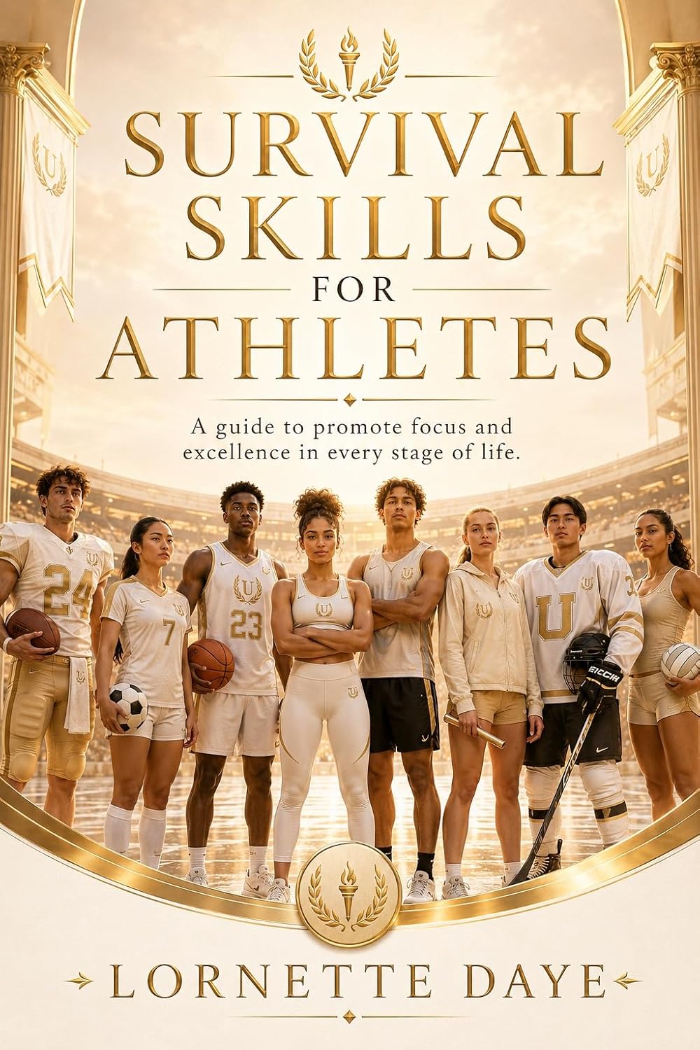 Survival Skills for Athletes book cover artwork by Lornette Daye.