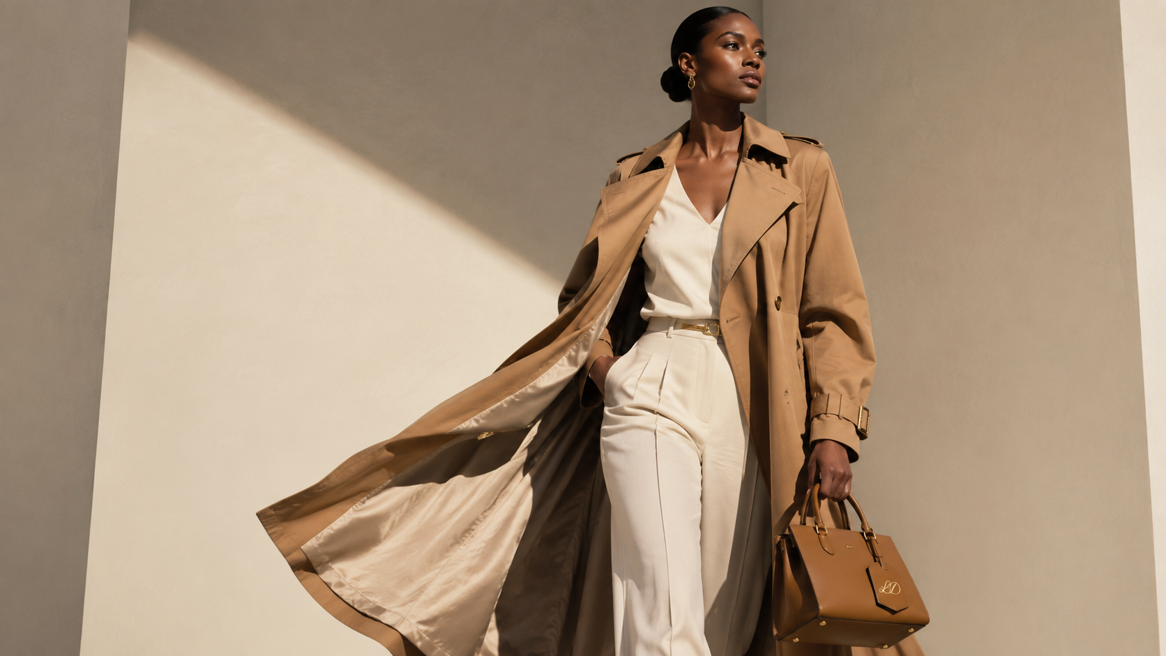 Classic Double-Breasted Trench Coat