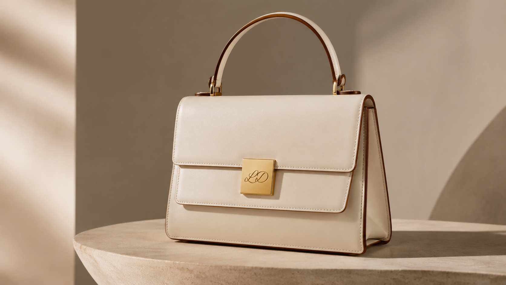 UMATTR Structured Leather Handbag