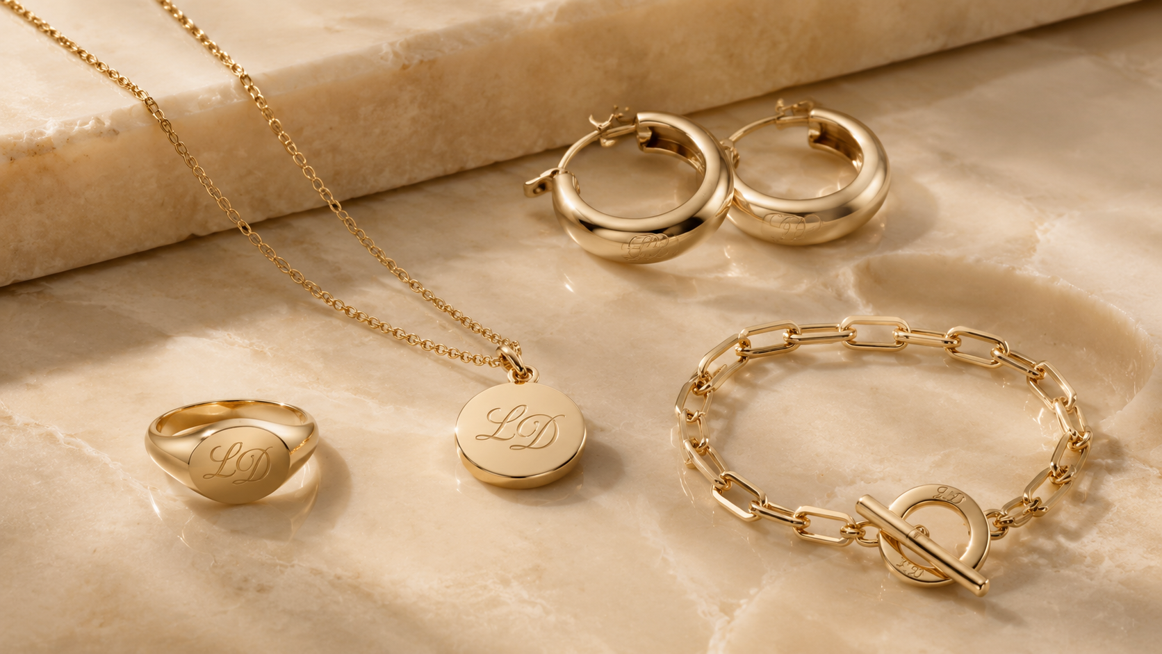 UMATTR Signature Gold Jewelry Suite
