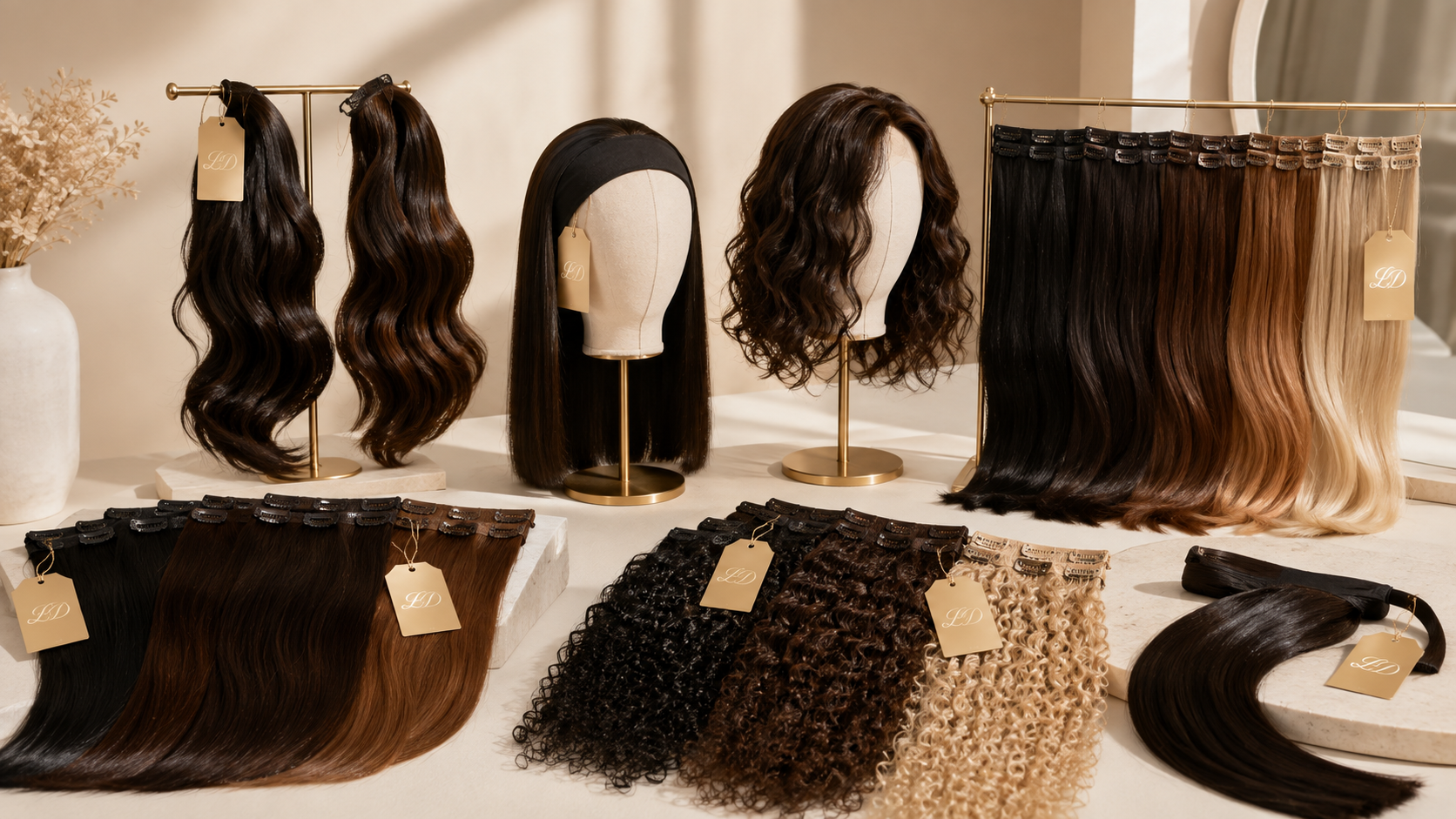 UMATTR Crown Clip-In Extensions & Ponytails