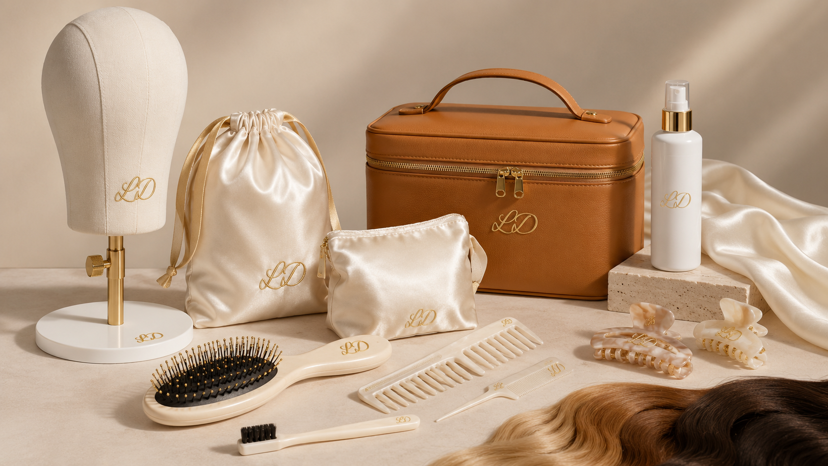 UMATTR Crown Wig Storage & Care Set